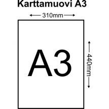 Karttamuovi A3  (á 100 kpl)
