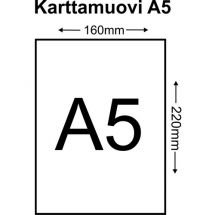Karttamuovi A5  (á 100kpl)
