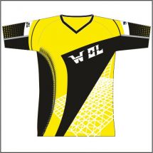 WOL BMX Yellow lycrapusero