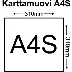 Karttamuovi A4S  (á 100 kpl)